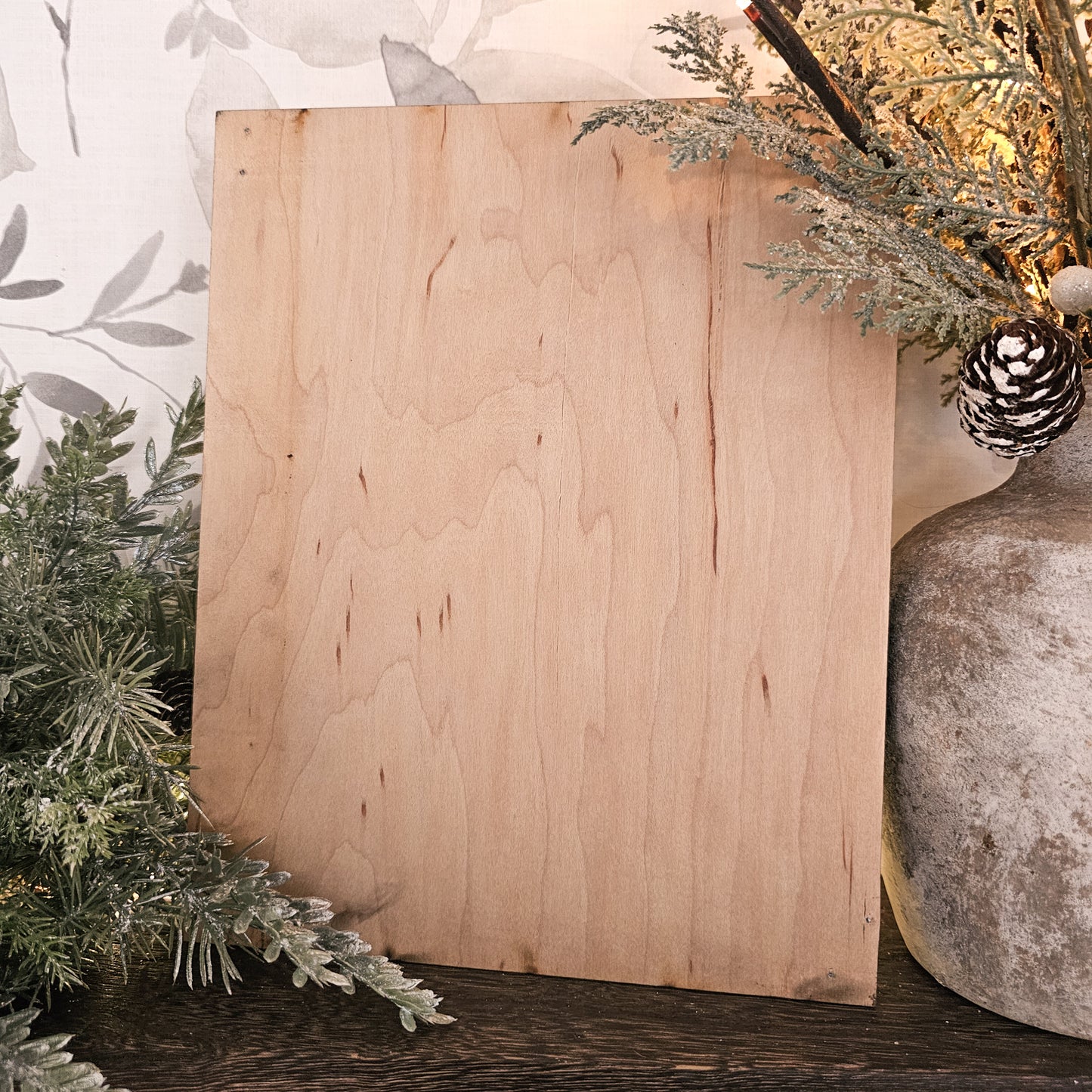 Square Christmas Red-Nosed Reindeer Framed Art