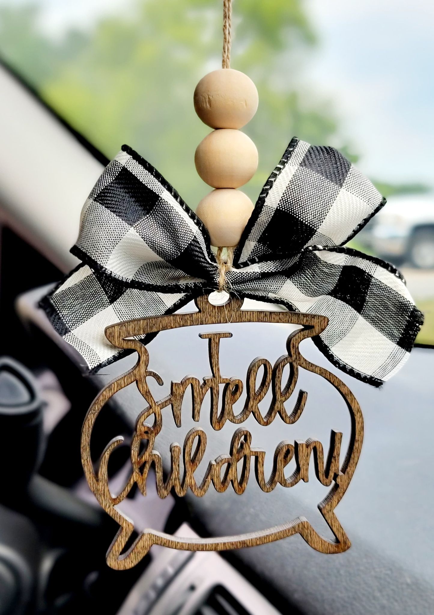 I Smell Children Cauldron Halloween Car Charm