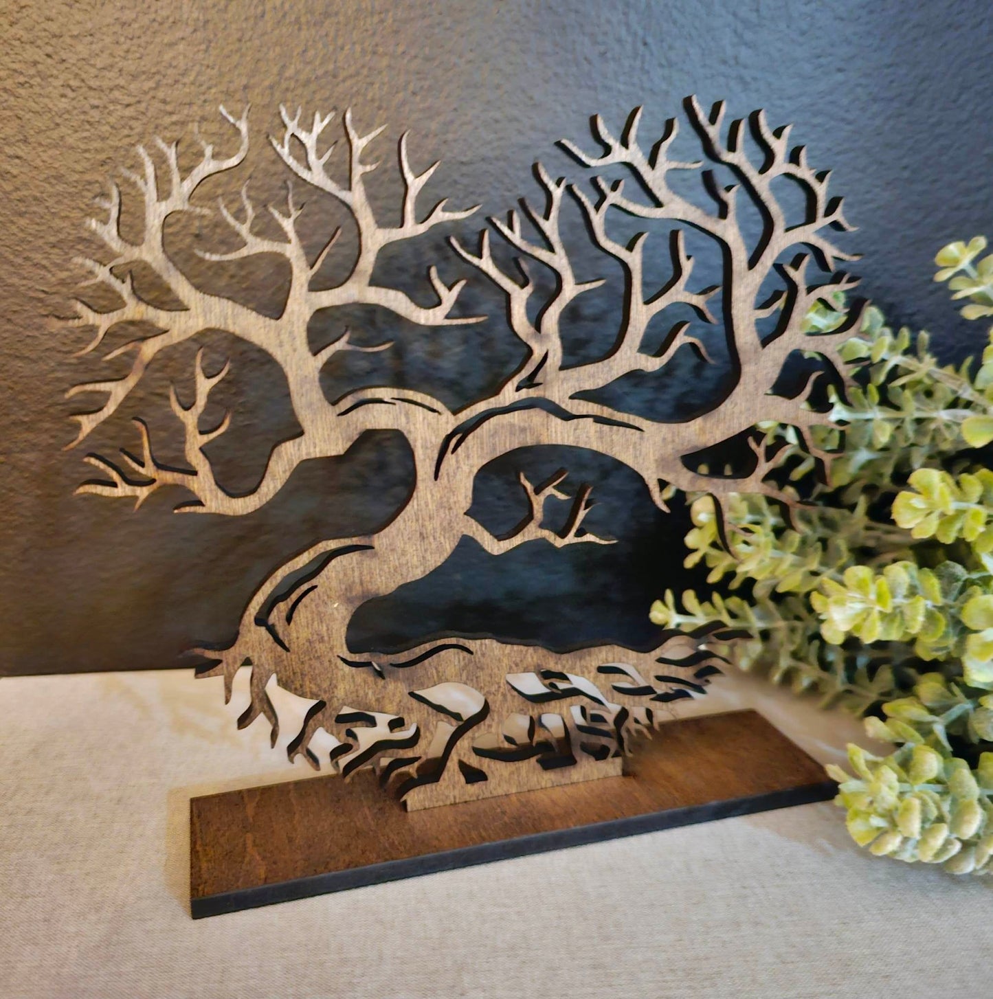 Free-standing Heart Tree Bonsai Nature Art