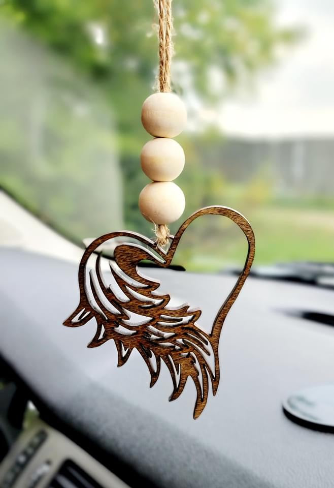 Angel Wing Car Charm