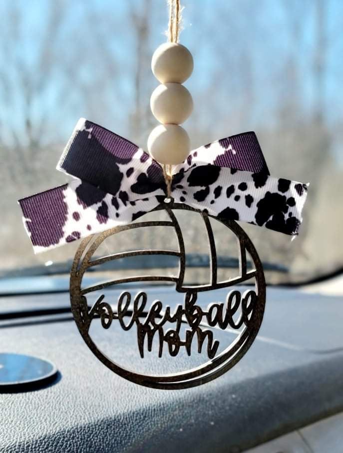 Volleyball Mom Car Charm