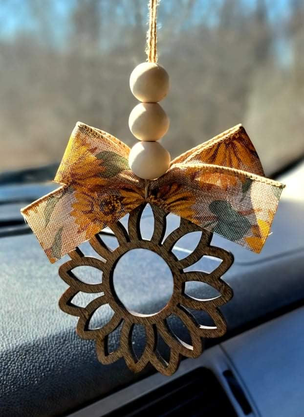 Sunflower Car Charm