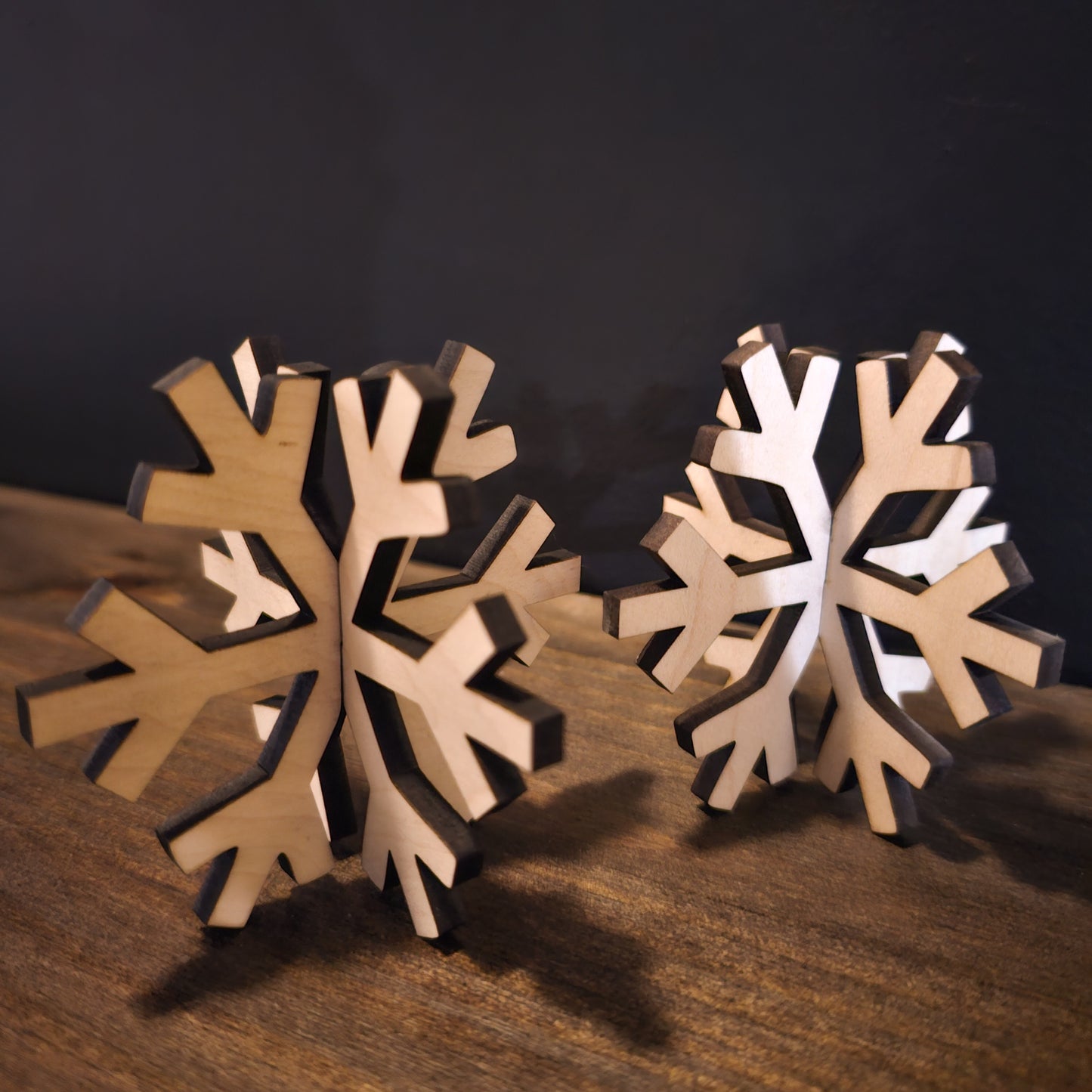 3D Snowflake Home Decor Shelf Sitter Christmas Winter