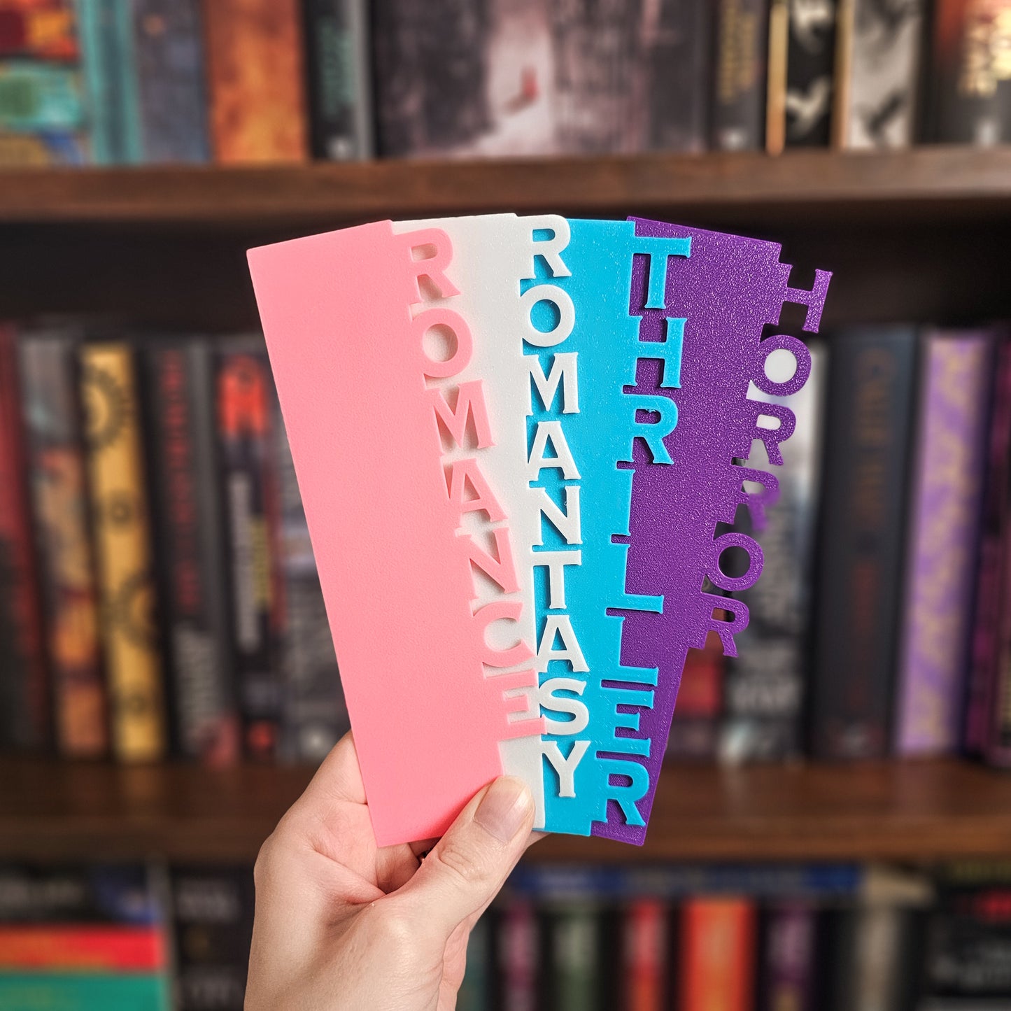 Book Genre Divider, Minimalist Library Shelf Label