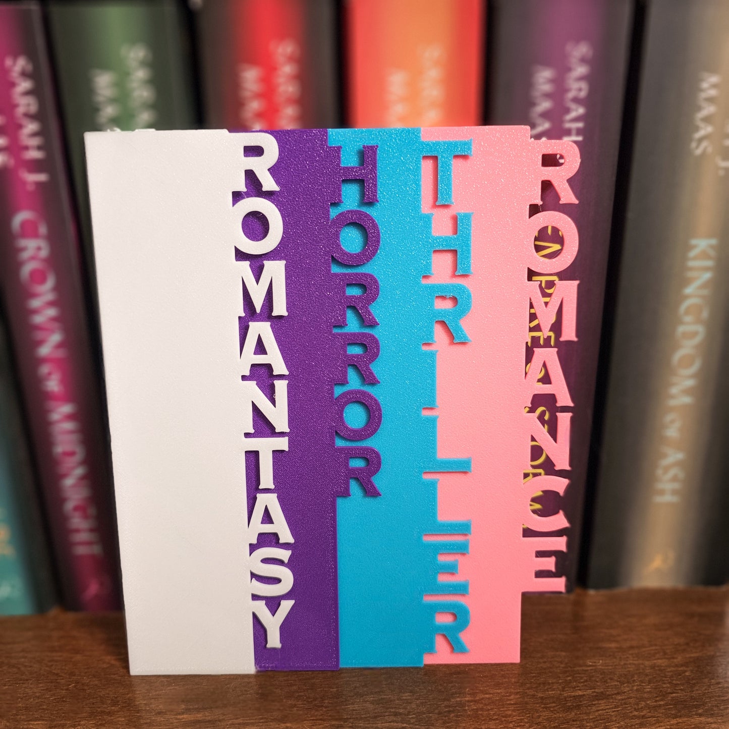 Book Genre Divider, Minimalist Library Shelf Label