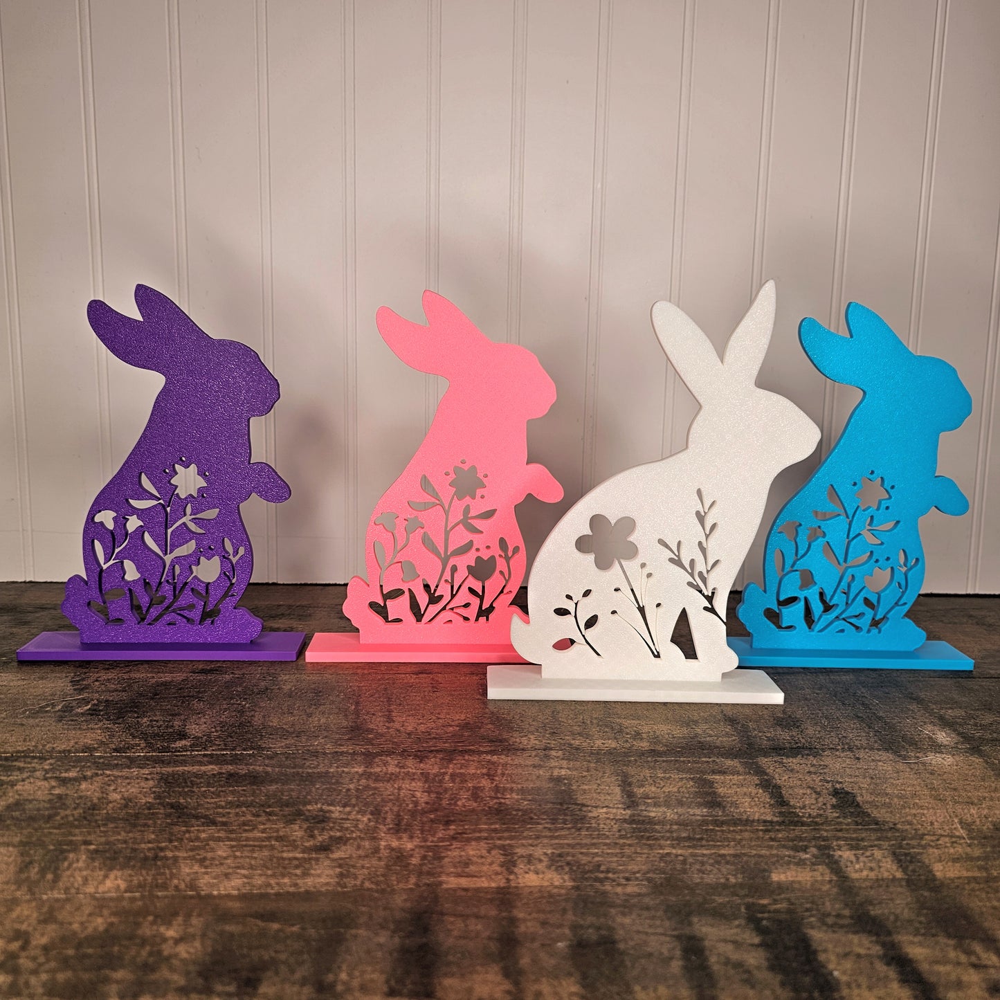 Spring Bunny Rabbit Gifts Easter Tiered Tray Home Decor
