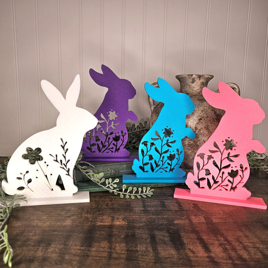 Spring Bunny Rabbit Gifts Easter Tiered Tray Home Decor
