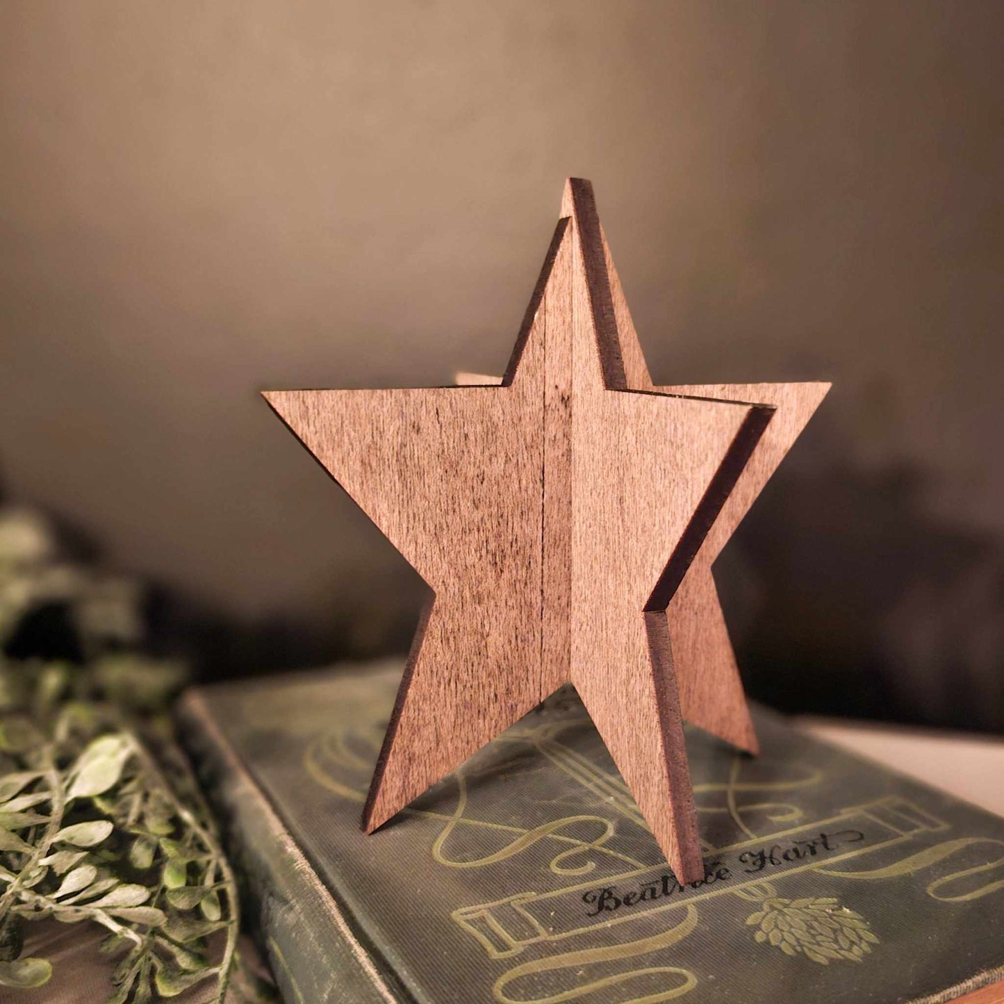 3D Star Primitive Home Decor Shelf Sitter Fourth of July