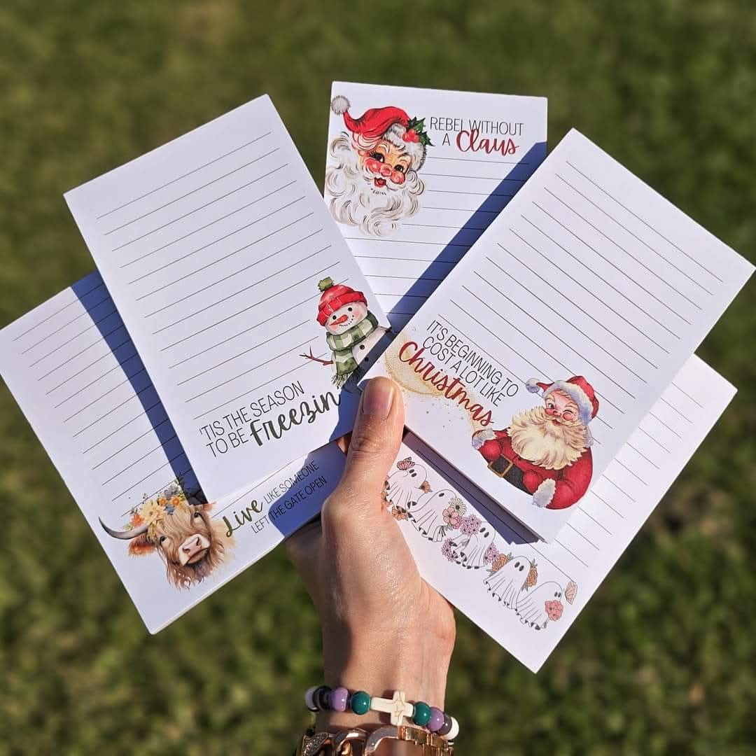 Cost A Lot Like Christmas Vintage Santa Notepad