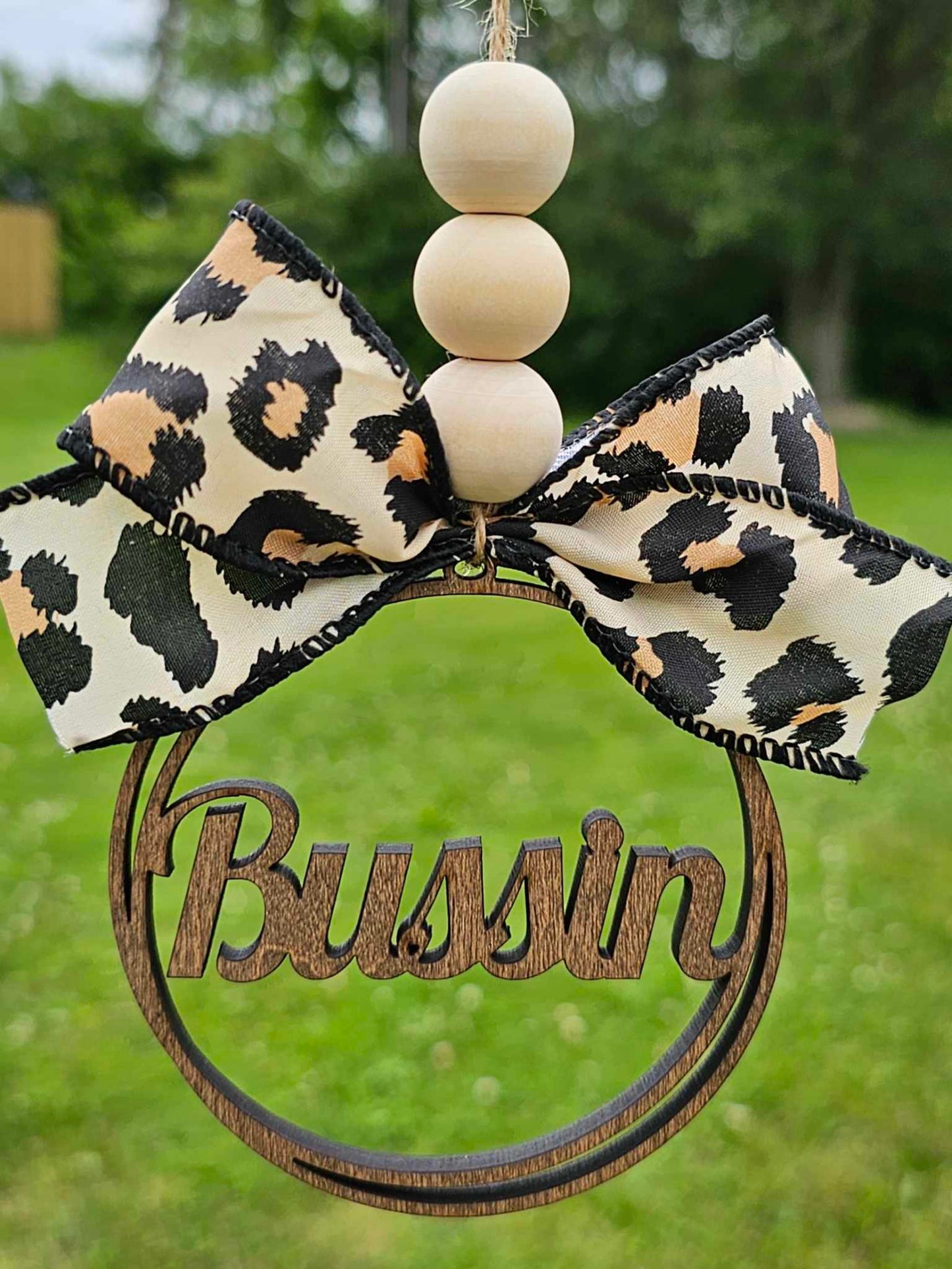 Bussin Rear View Mirror Car Charm Ornament