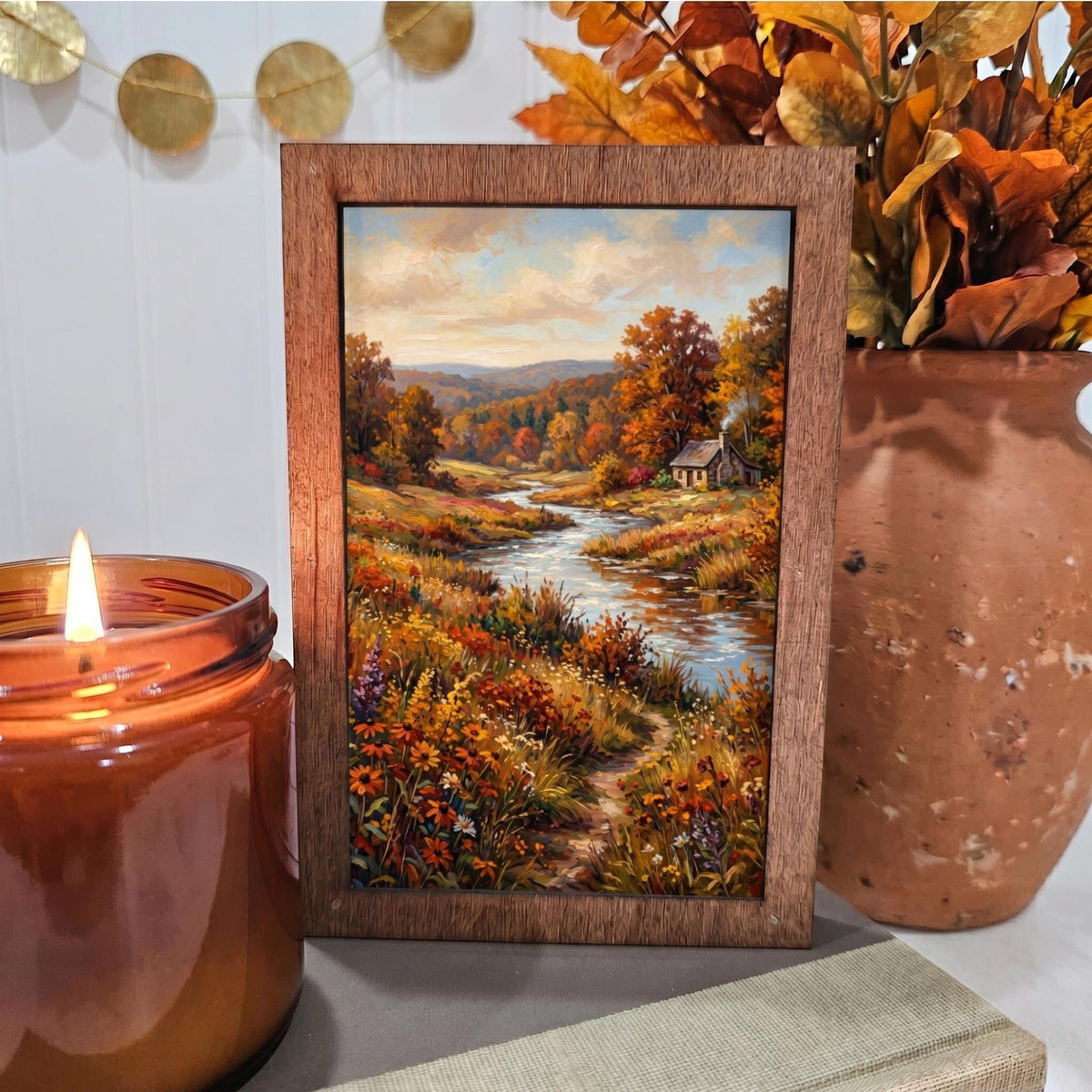 BD Lasers 4x6 wood block sign - Fall Mountain Cottage in Meadow