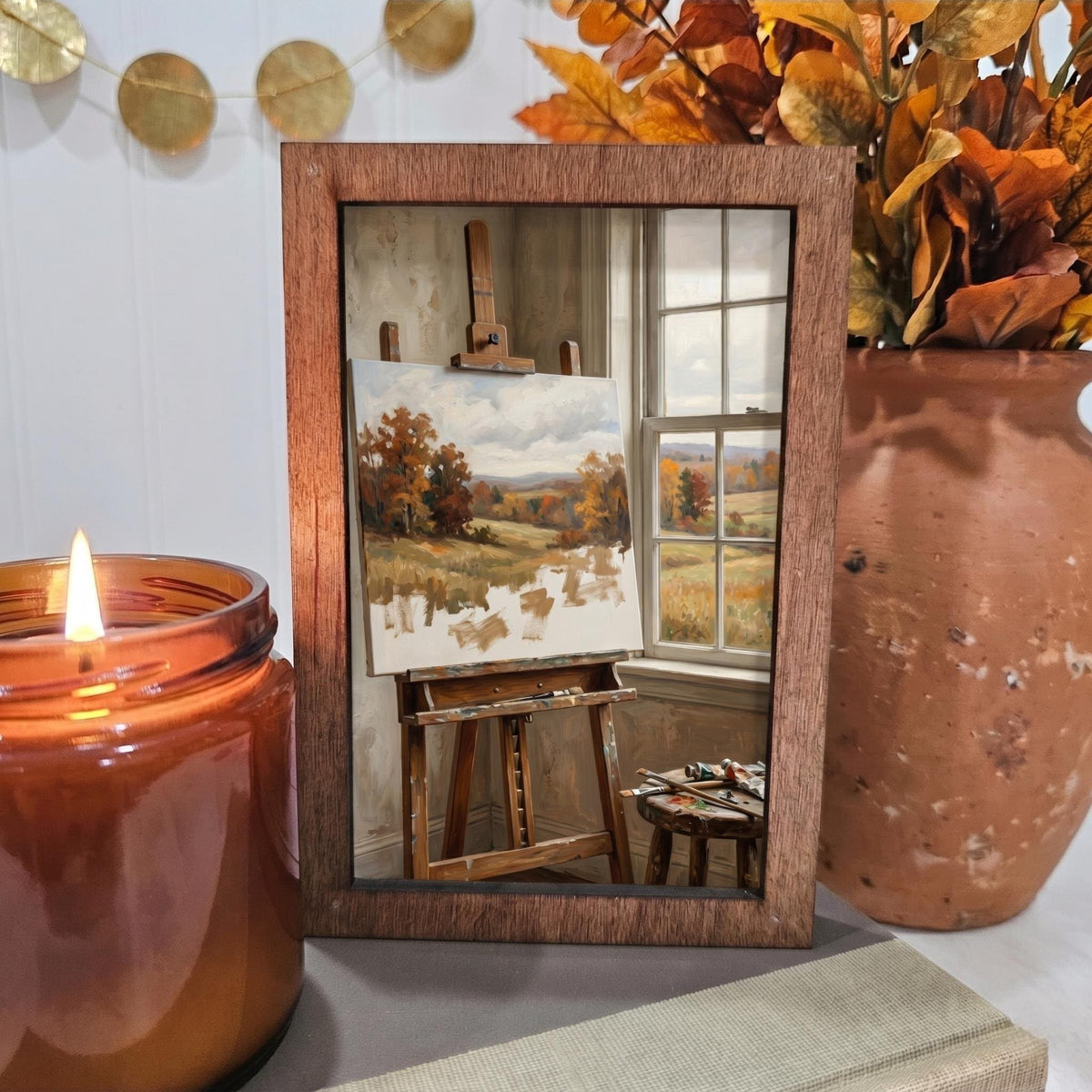 BD Lasers 4x6 wood block sign - Painting a Fall Landscape