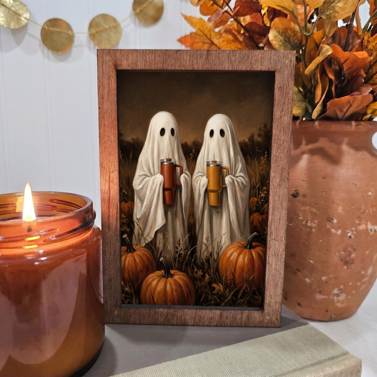 BD Lasers 4x6 wood block sign - Ghosts Stanley Cup Fall