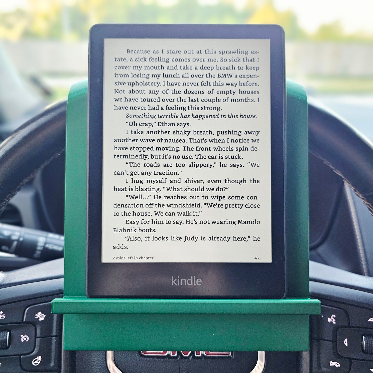 Kindle Reader Steering Wheel Holder