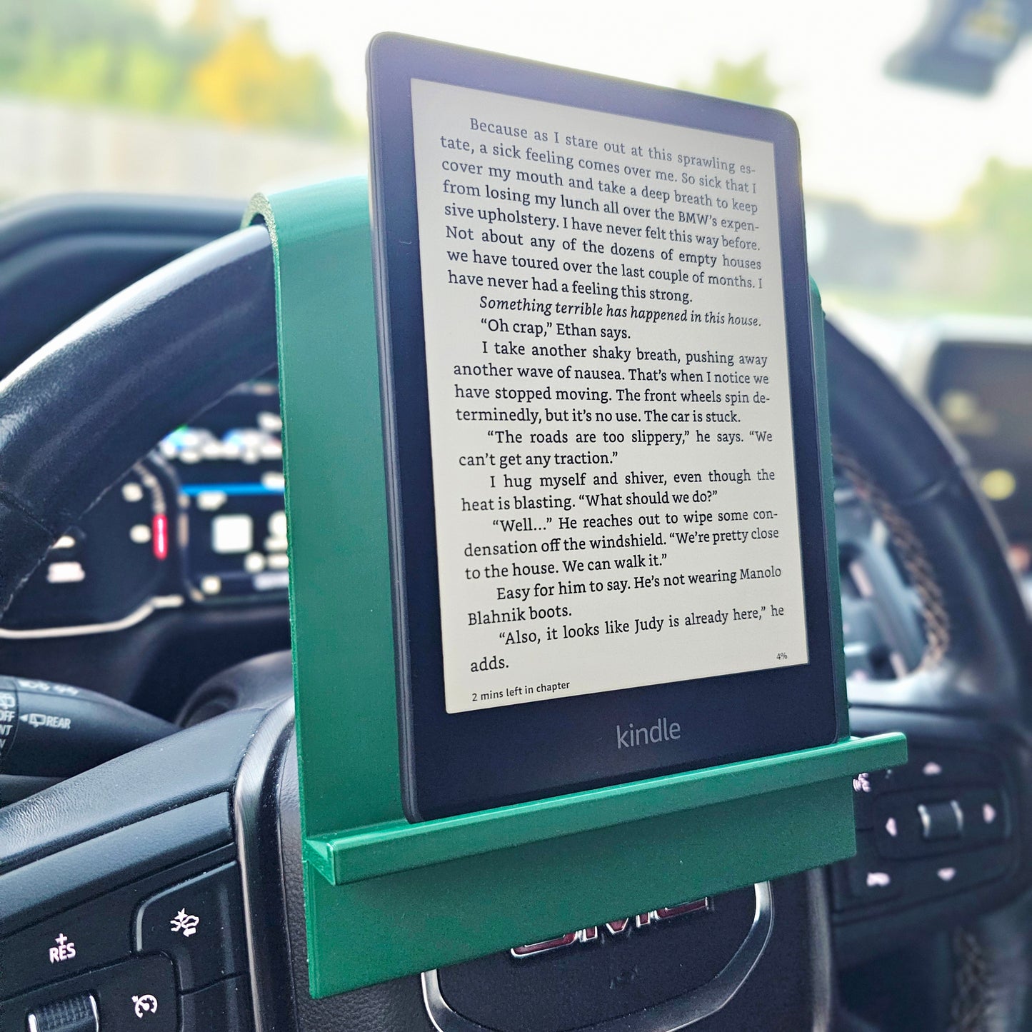 Kindle Reader Steering Wheel Holder