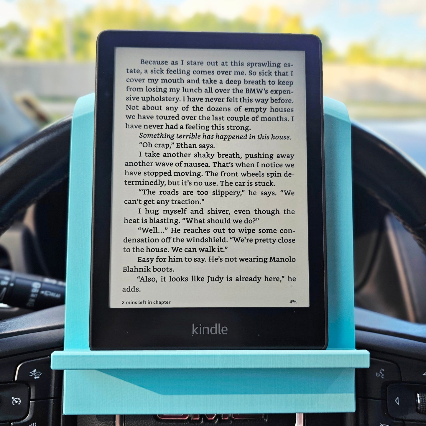 Kindle Reader Steering Wheel Holder