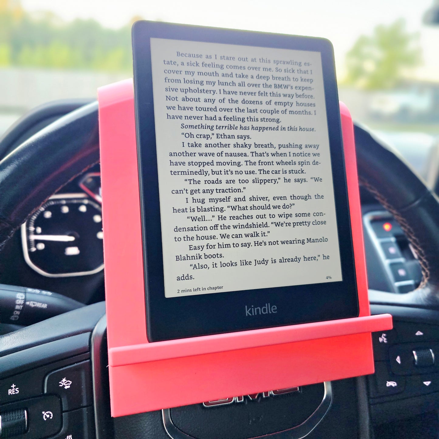 Kindle Reader Steering Wheel Holder