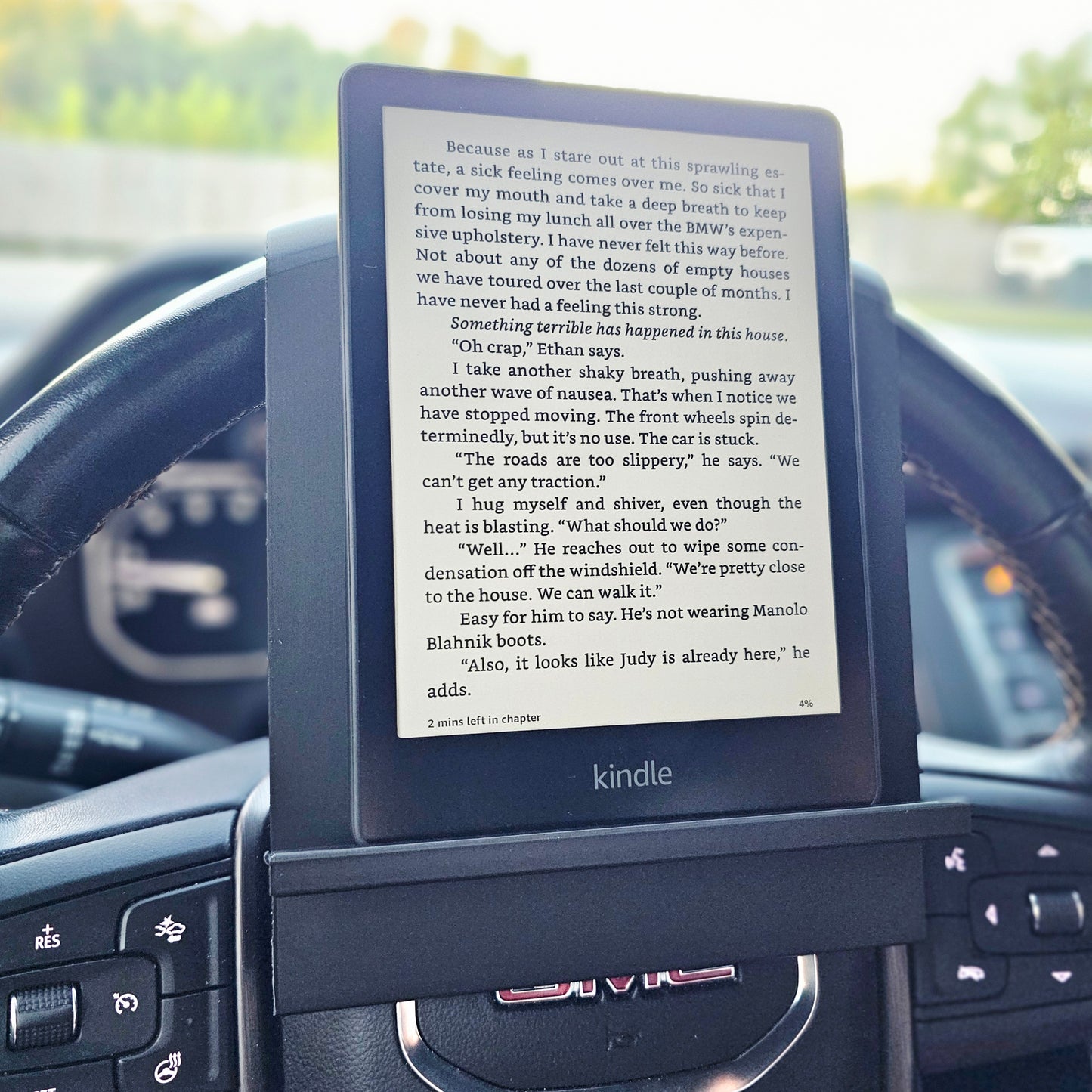 Kindle Reader Steering Wheel Holder