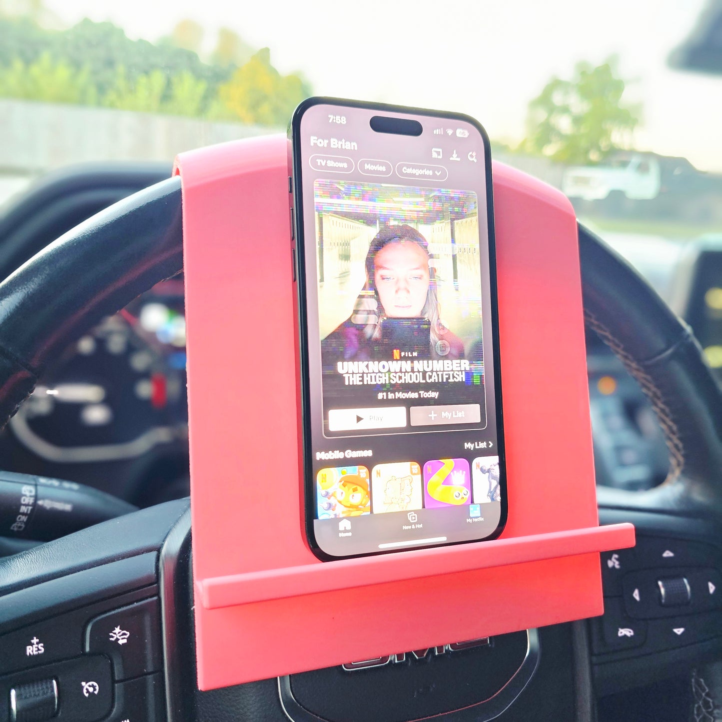 Kindle Reader Steering Wheel Holder