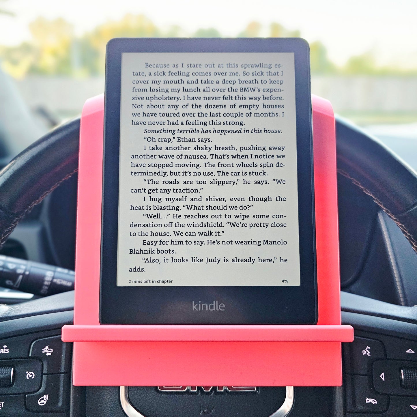 Kindle Reader Steering Wheel Holder