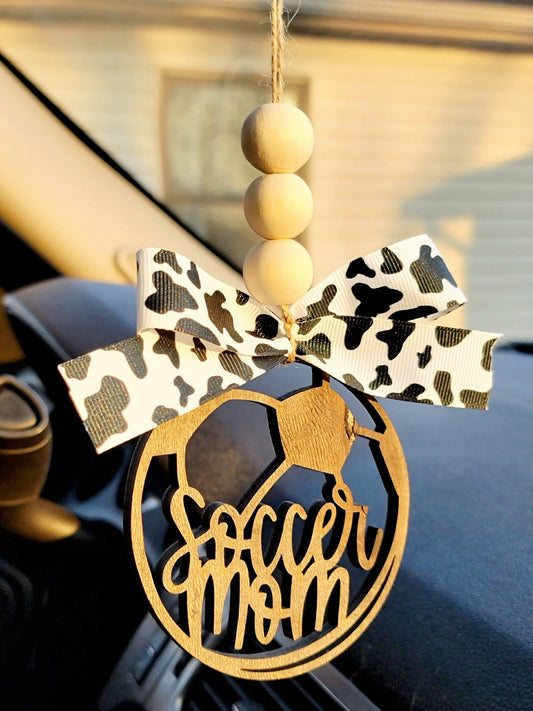 Car Charm- Soccer Mom