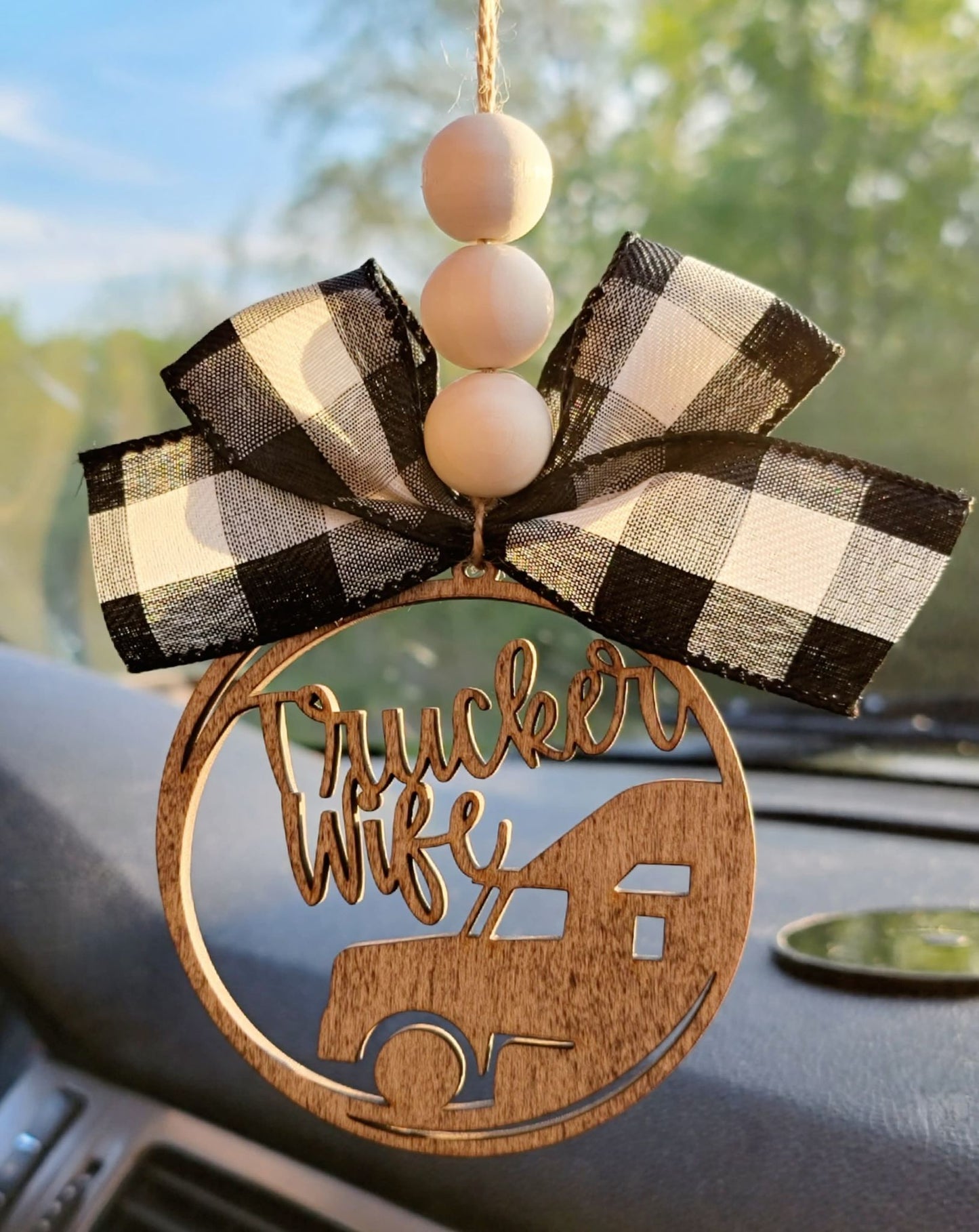 Trucker Wife Semi Car Charm