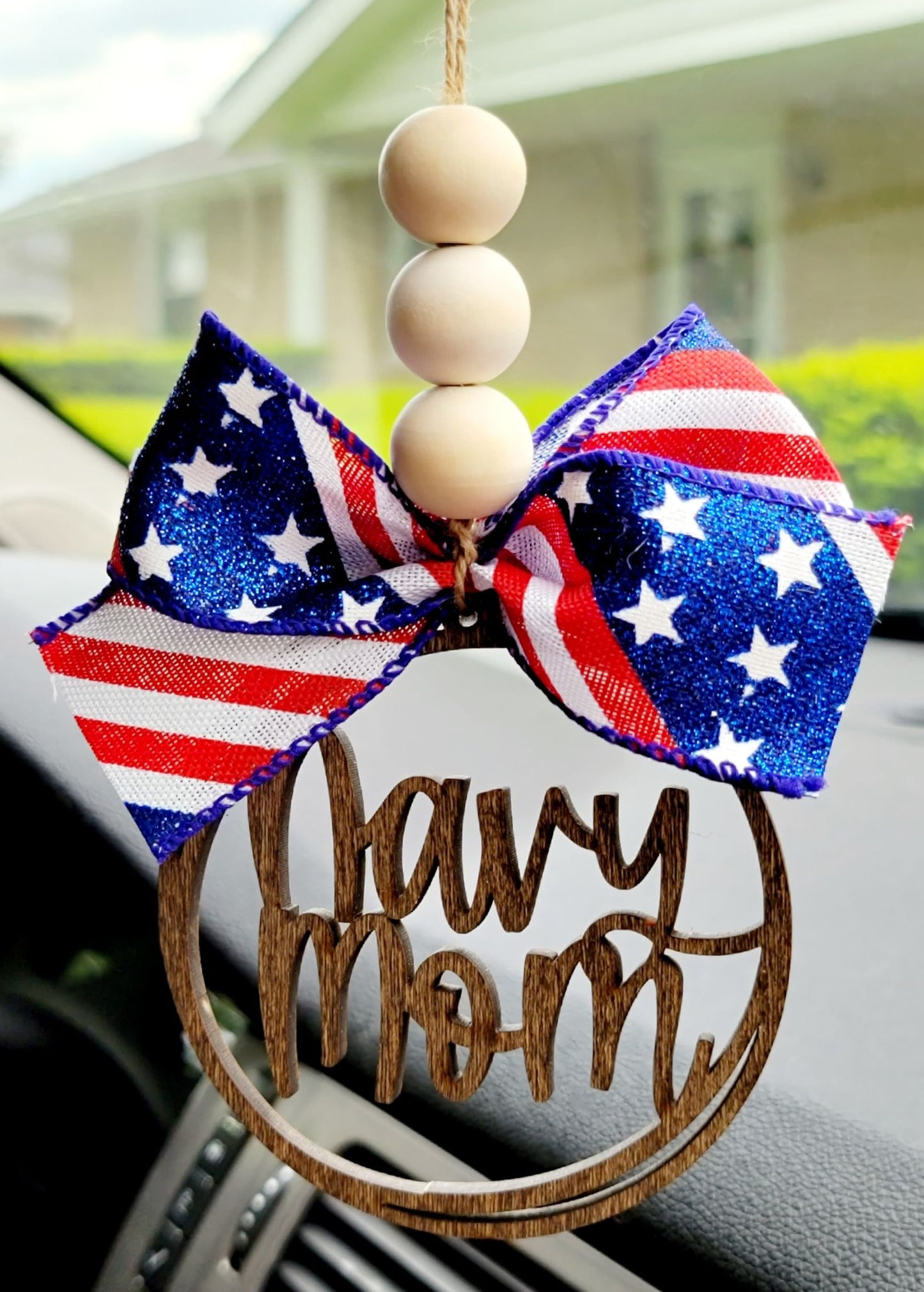 Military Themed Mom Car Charms