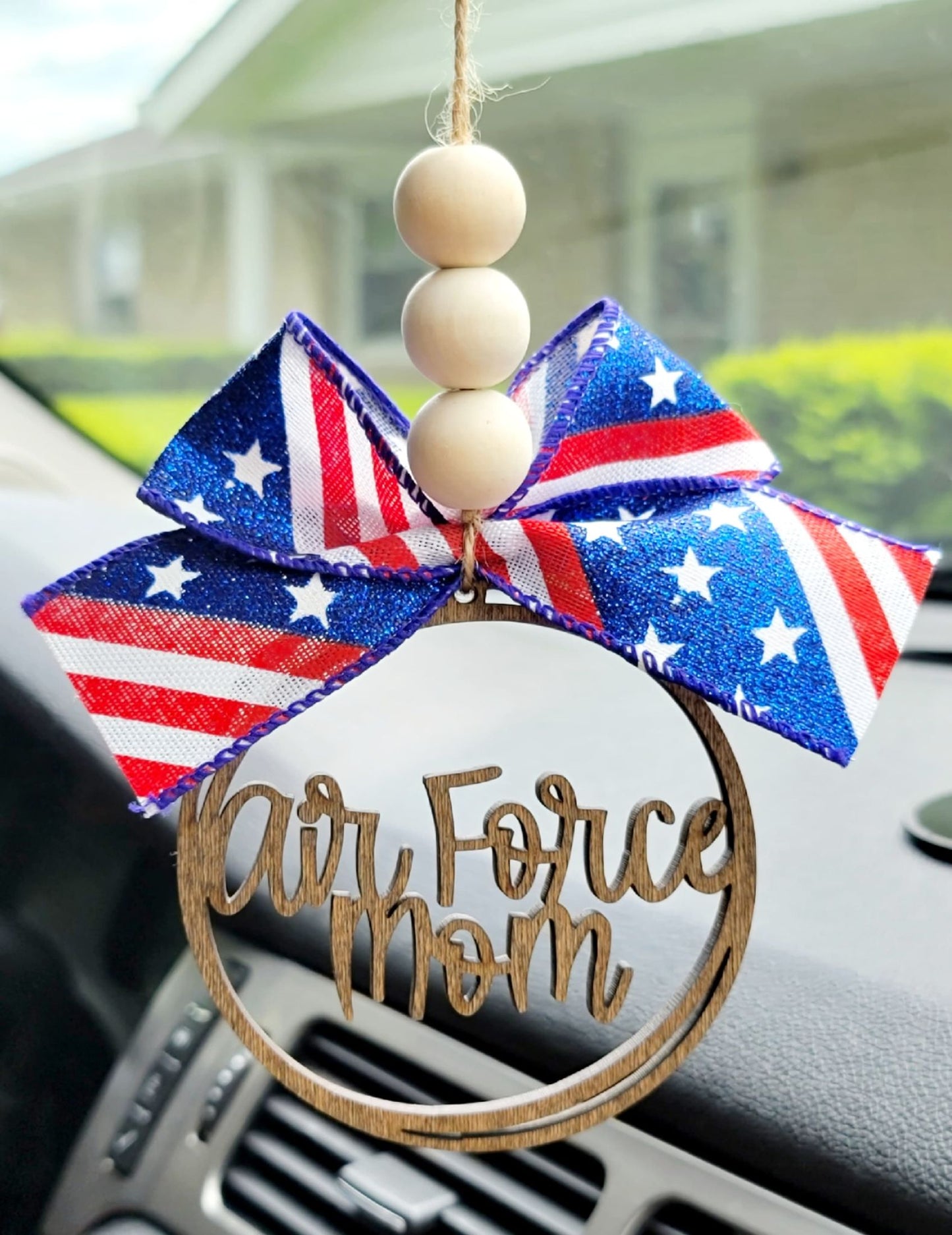 Military Themed Mom Car Charms