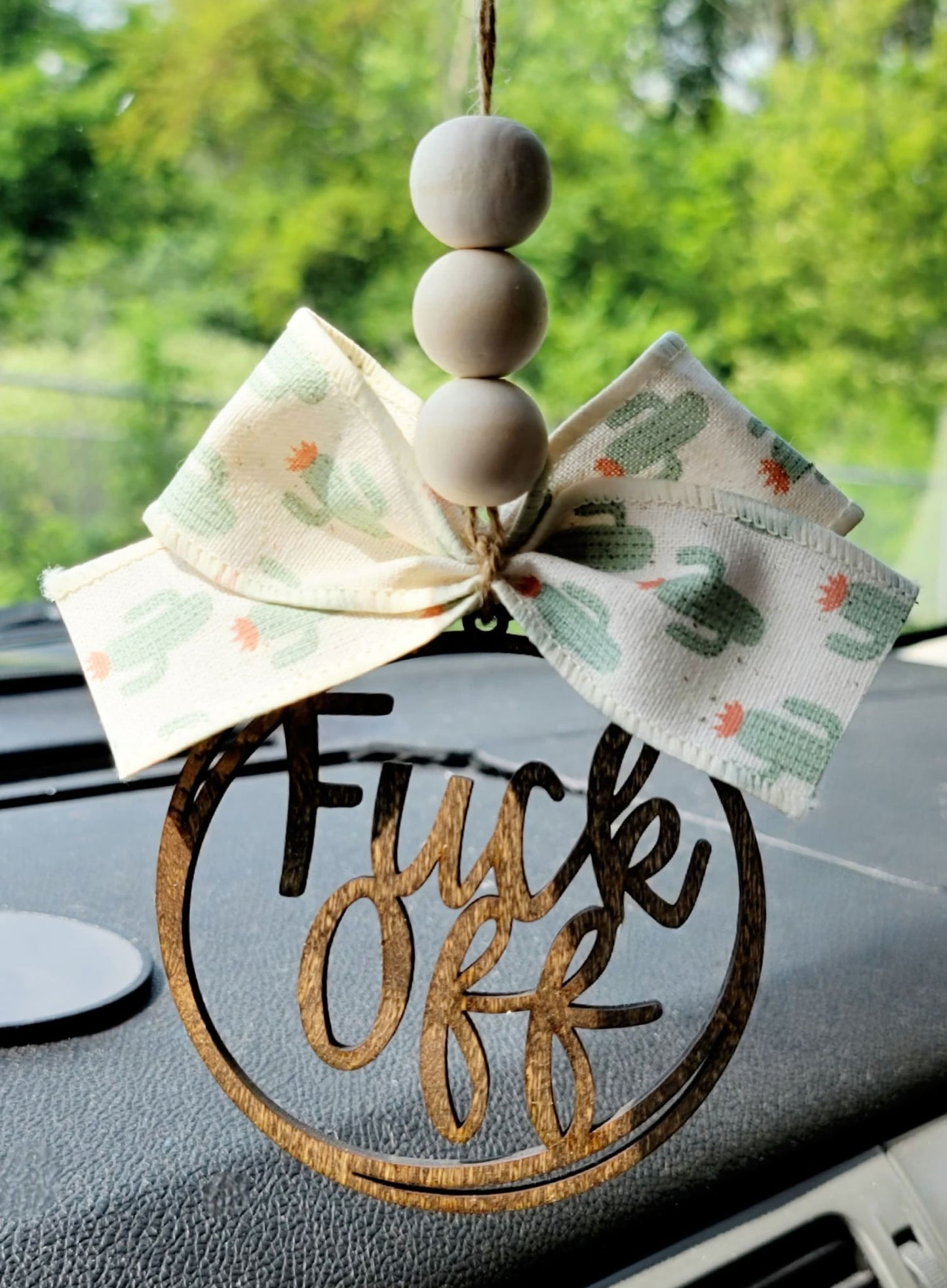 Fuck Off Car Charm