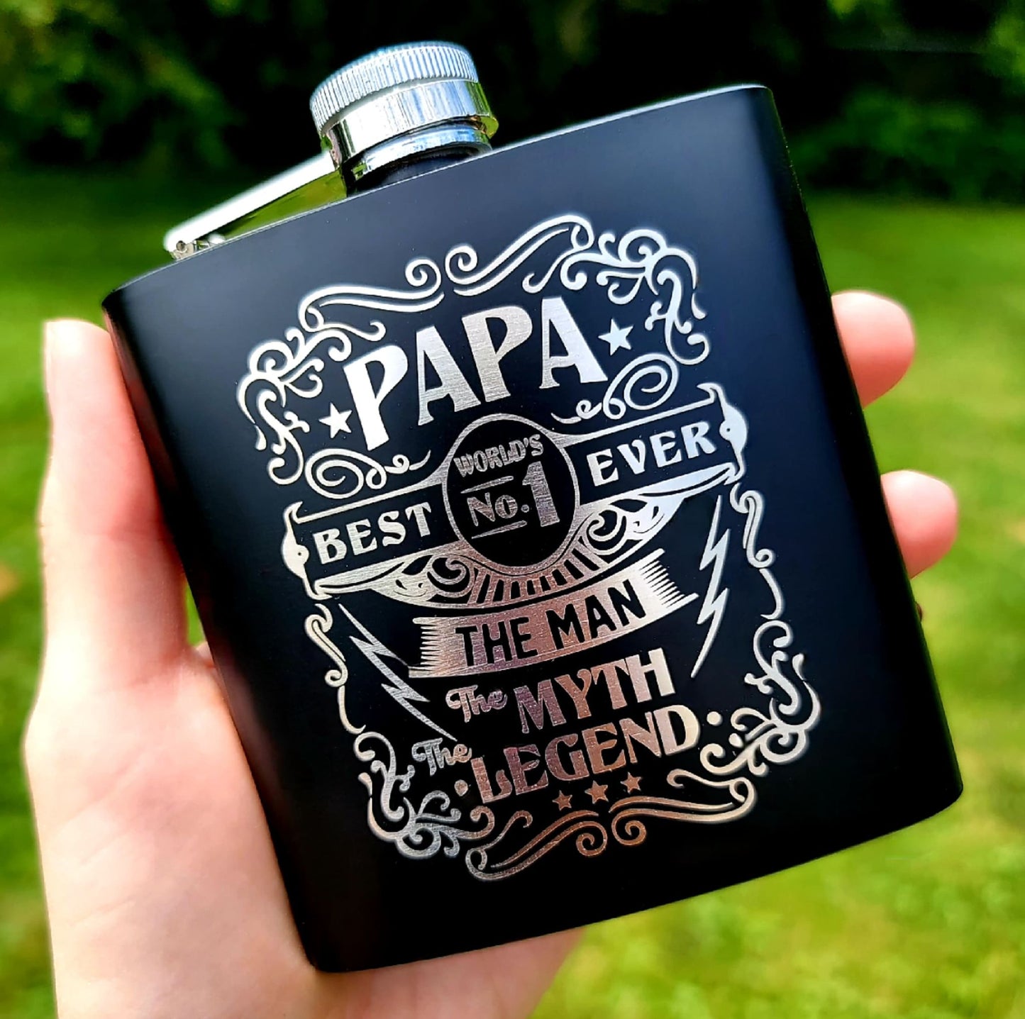 Best Papa Ever Flask