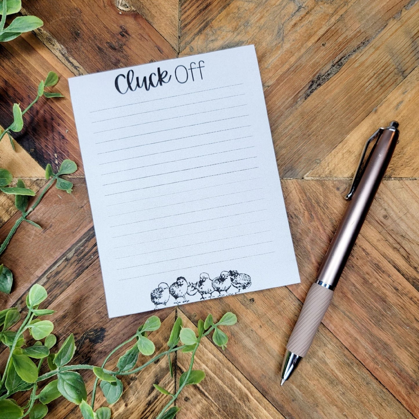 Cluck Off Chicken Chick Notepad