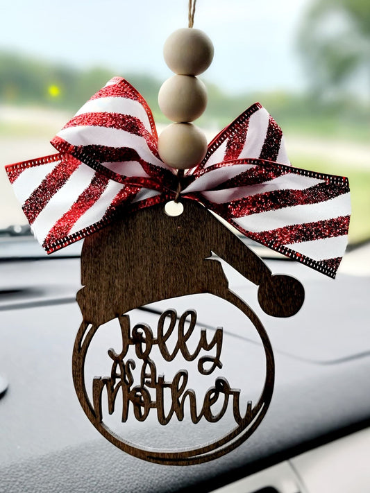 Jolly As A Mother Car Charm Ornament