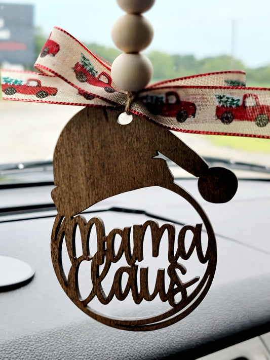 Mama Claus Car Charm Ornament Christmas Holiday
