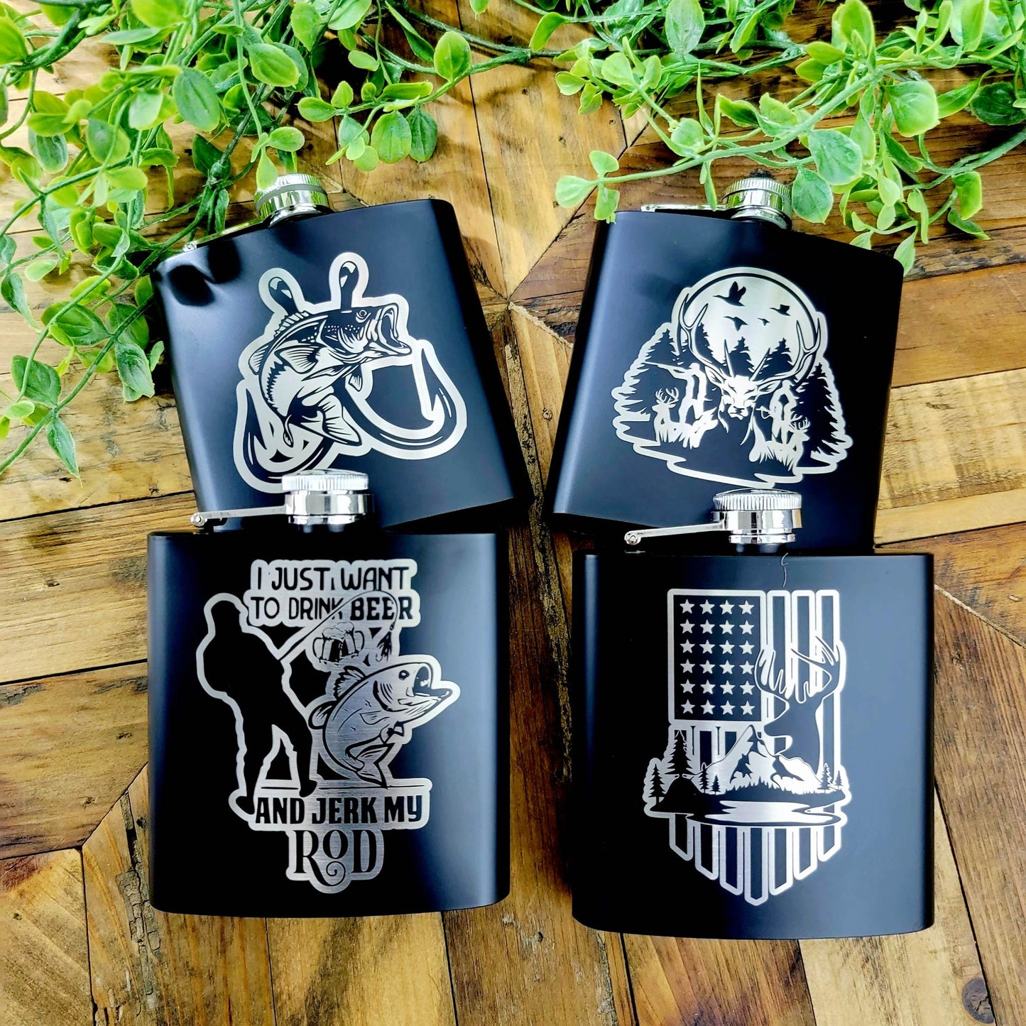Hunting Fishing Flasks Gifts for Men