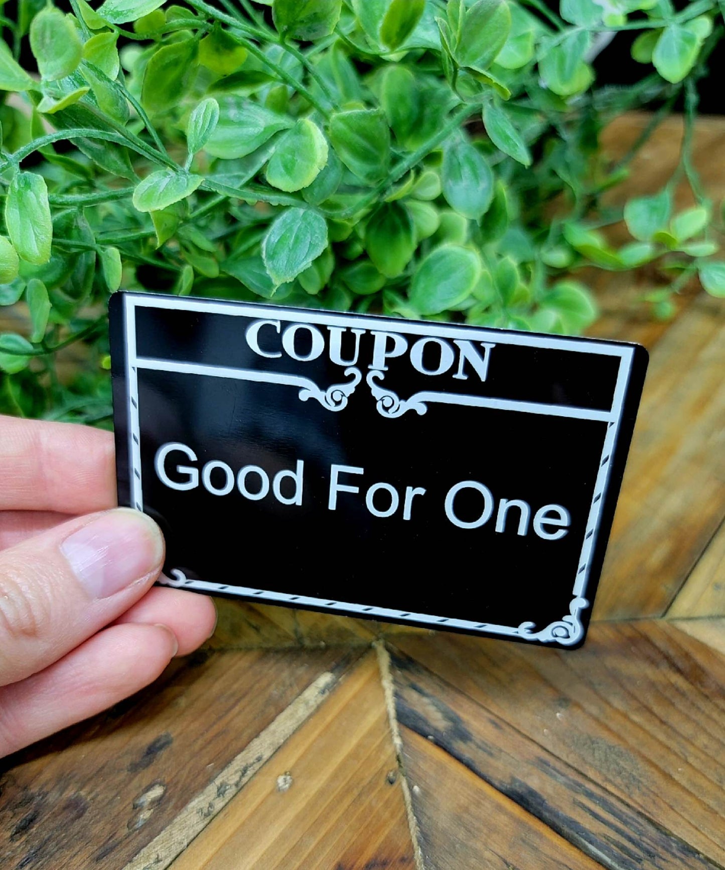 Valentine Gift Coupon Packs, Metal Engraved