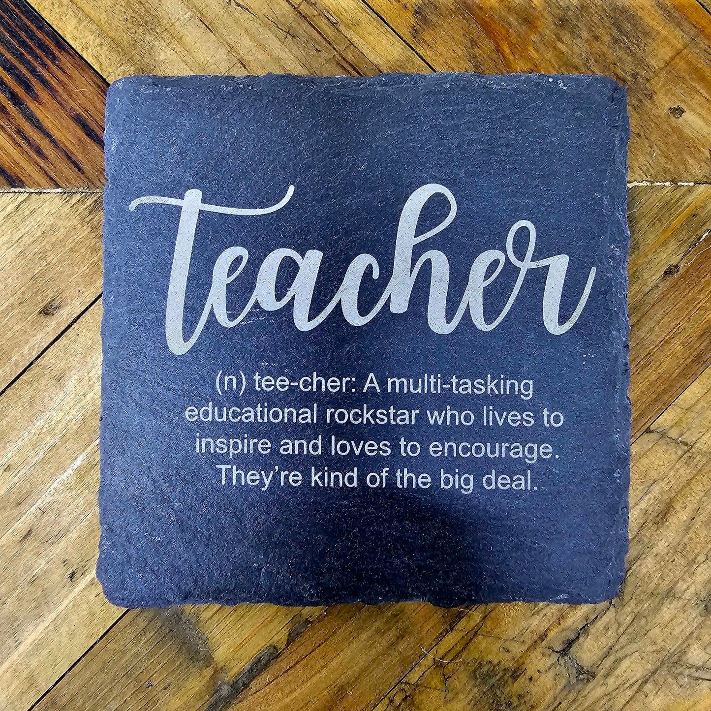 Slate Drink Coaster Nurse Teacher Mom Gifts