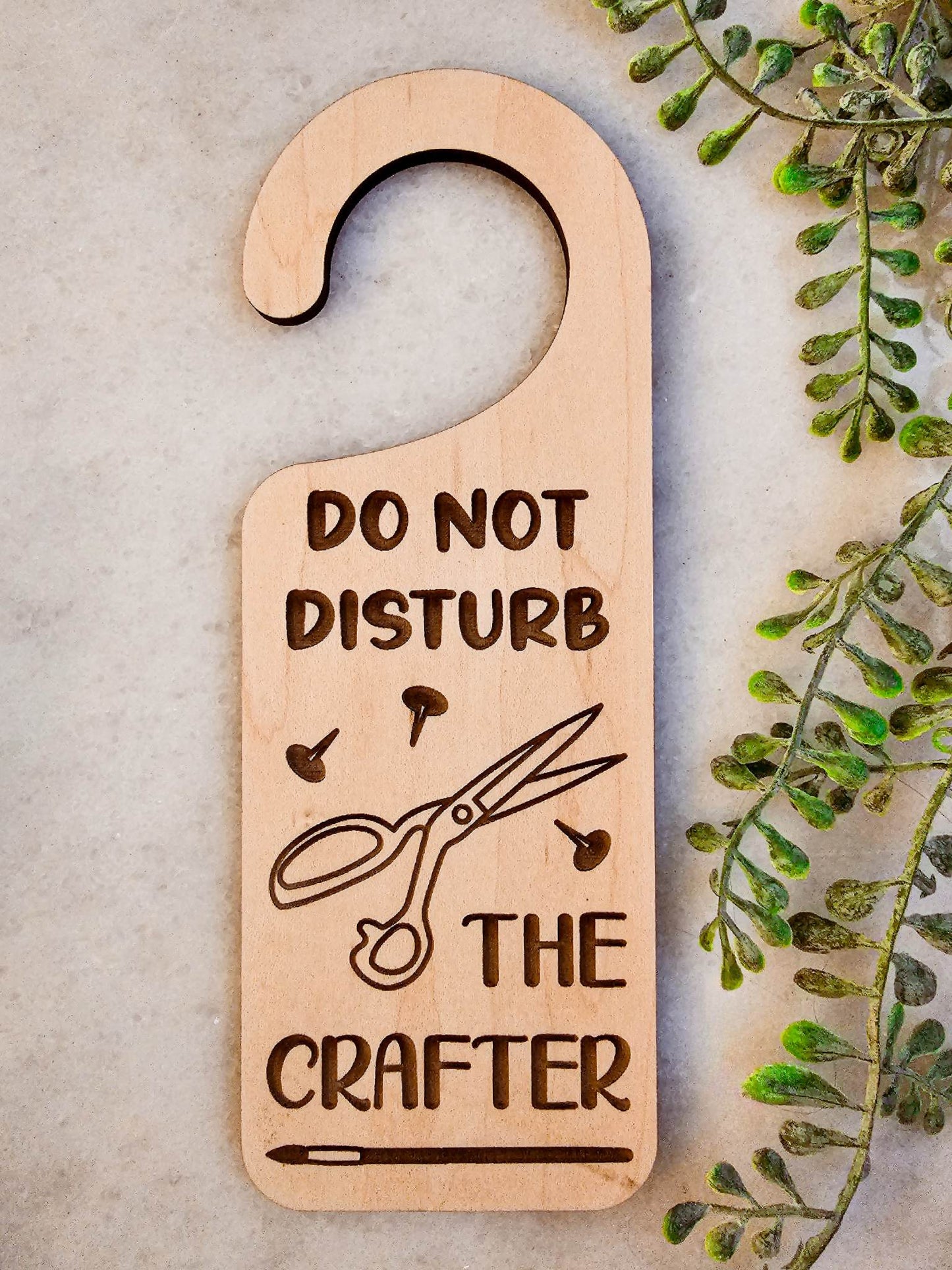 Do Not Disturb Door Knob Hanger Sign- The Crafter