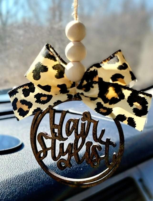 Hair Stylist Car Charm