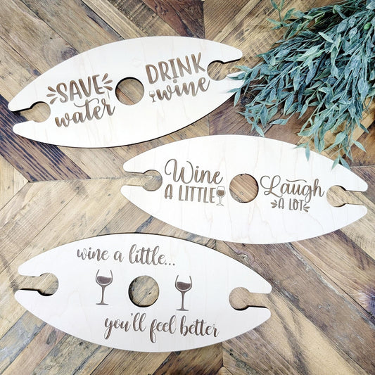 Wine Butler Board Wine Glass Holder