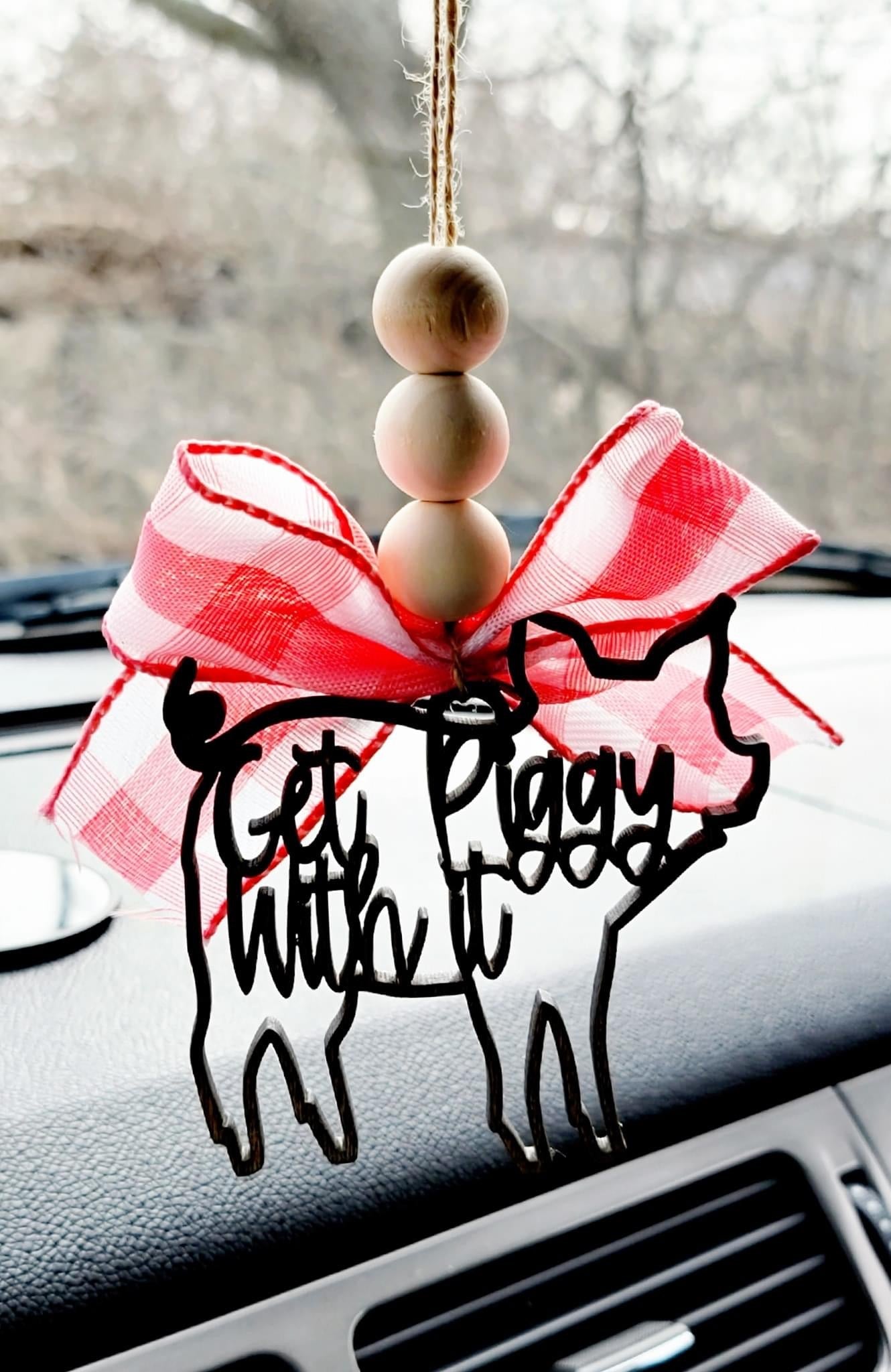 Pig Piglet Themed Car Charms