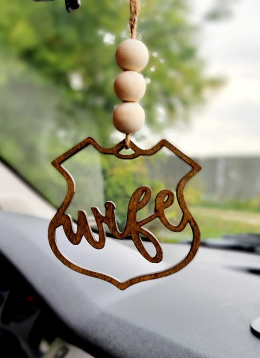 Police Wife Car Charm