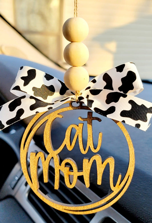 Car Charm- Cat Mom