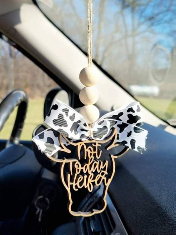 Cow Themed Car Charms